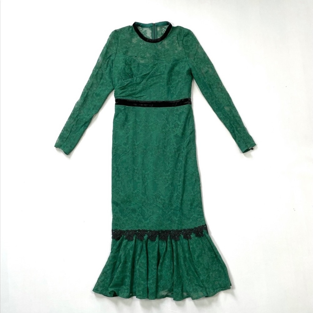 NWOT Three Floor lace, long sleeve dress